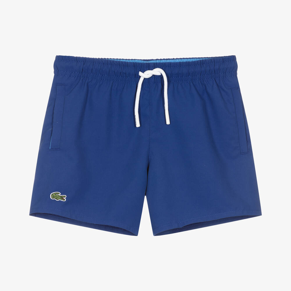Lacoste - Boys Blue Swim Shorts | Childrensalon