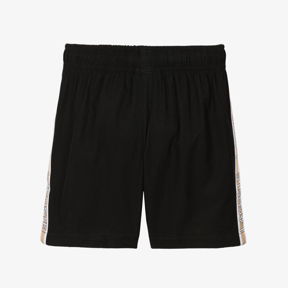 Lacoste-Boys Breathable Black Athletic Shorts | Childrensalon Outlet