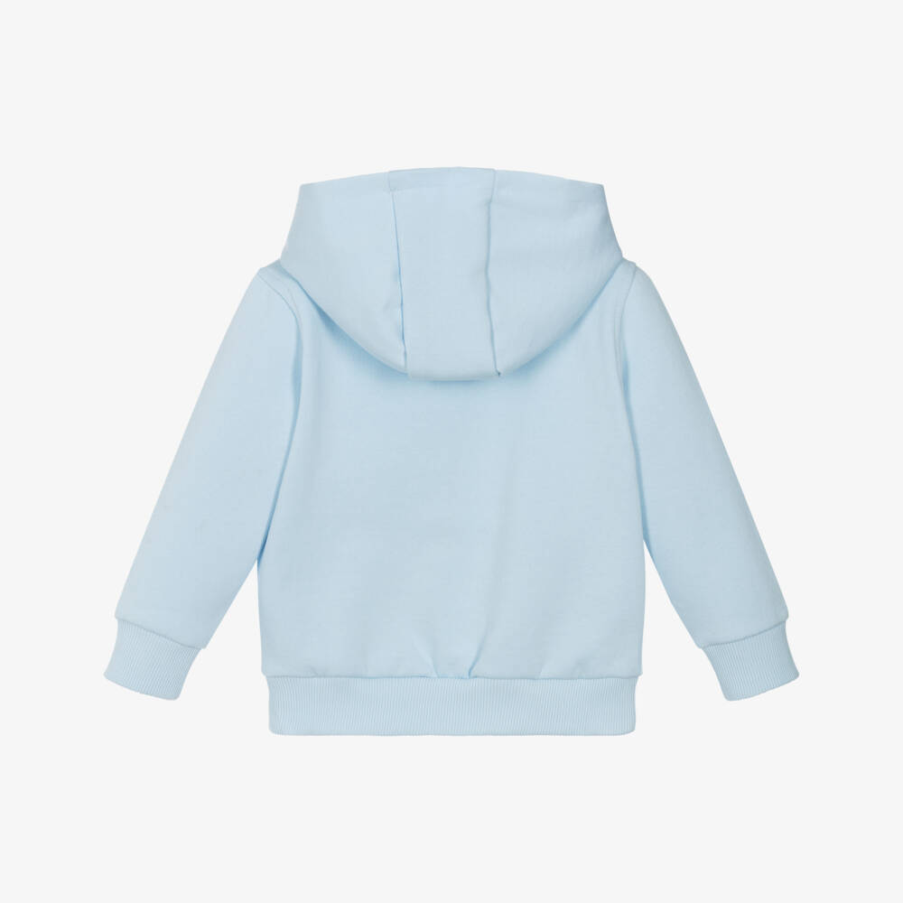 Lacoste-Boys Cozy Sky Blue Hoodie | Childrensalon Outlet