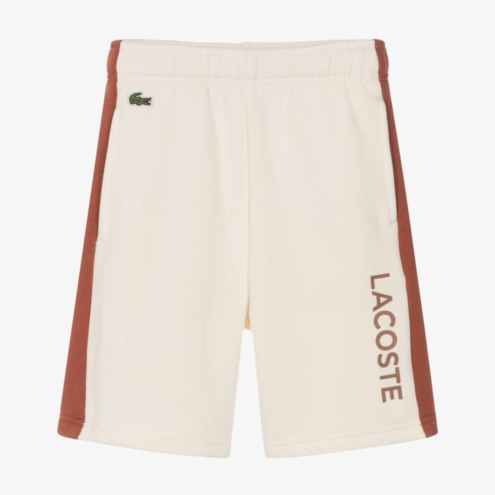 Lacoste-Boys Creamy Knit Summer Shorts | Childrensalon Outlet