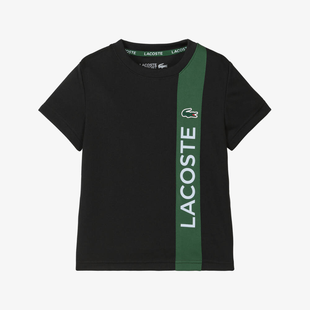 Lacoste-Спортивная футболка из эбенового пике для мальчиков | Childrensalon Outlet