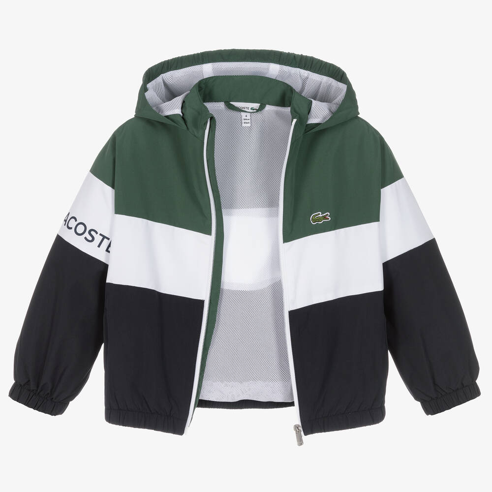 Red white and discount blue lacoste jacket