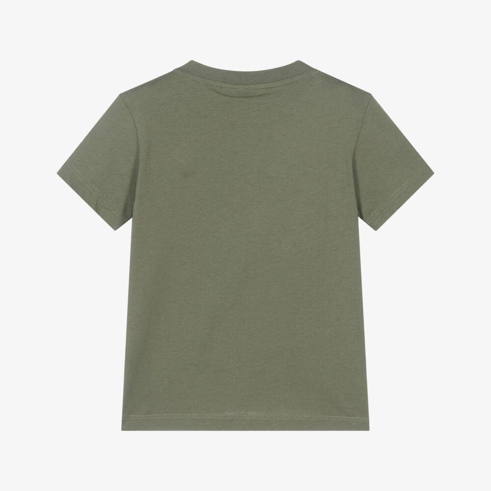 Lacoste-Boys Green Crocodile Emblem Tee | Childrensalon Outlet