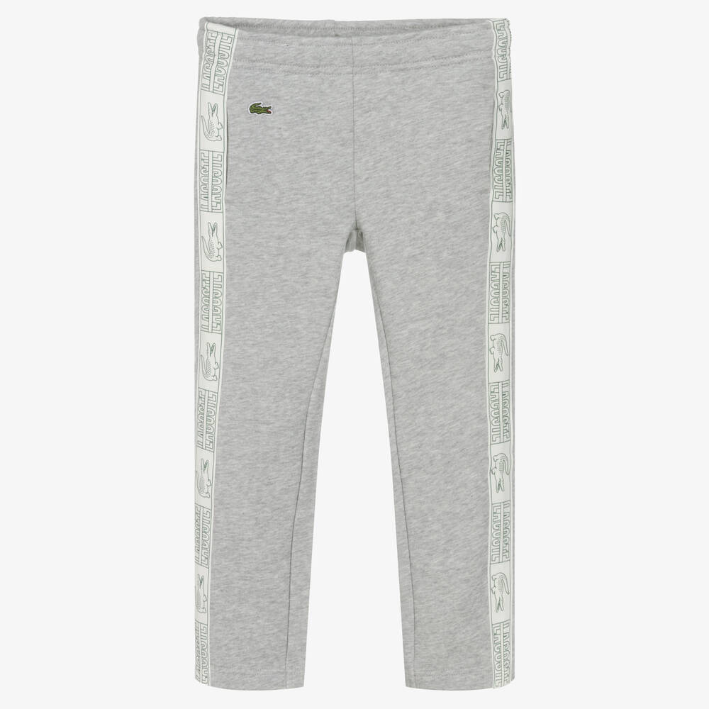 Lacoste - Pantalon de jogging gris en coton | Childrensalon