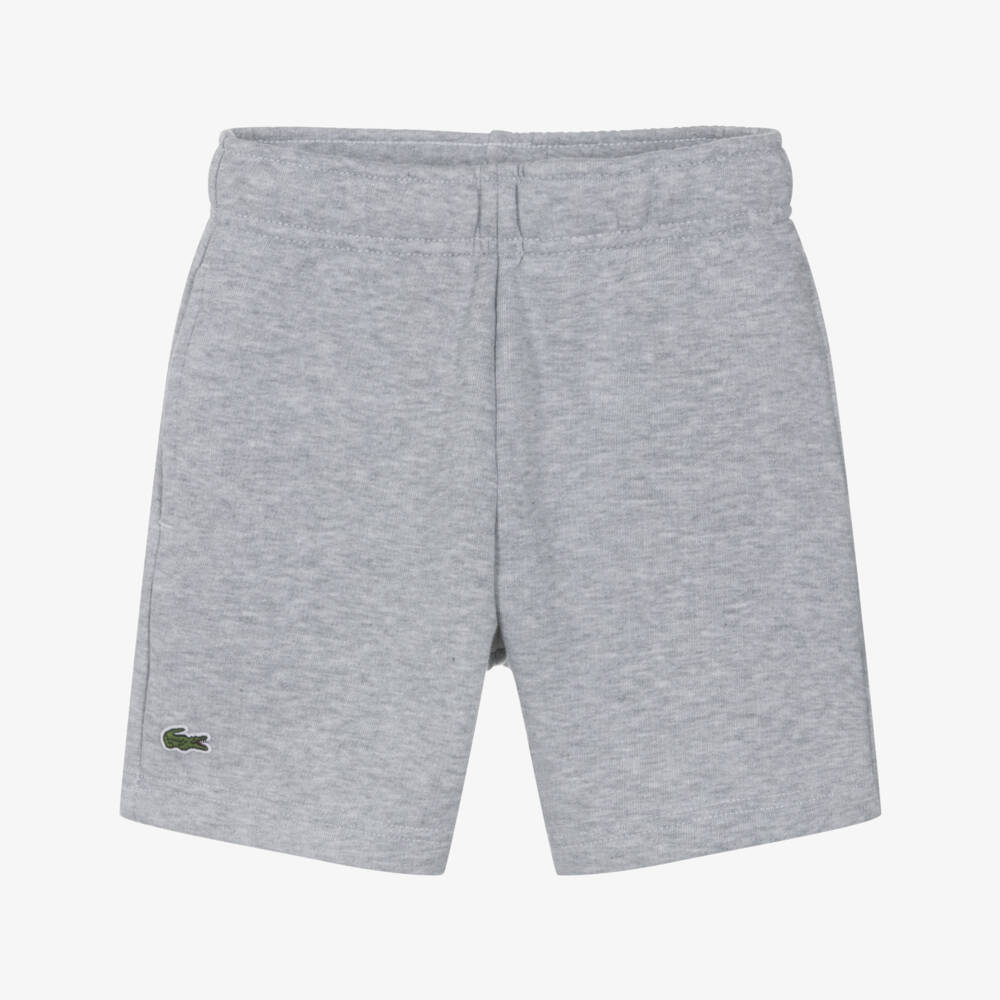Lacoste-Boys Heathered Cotton Comfort Shorts | Childrensalon Outlet