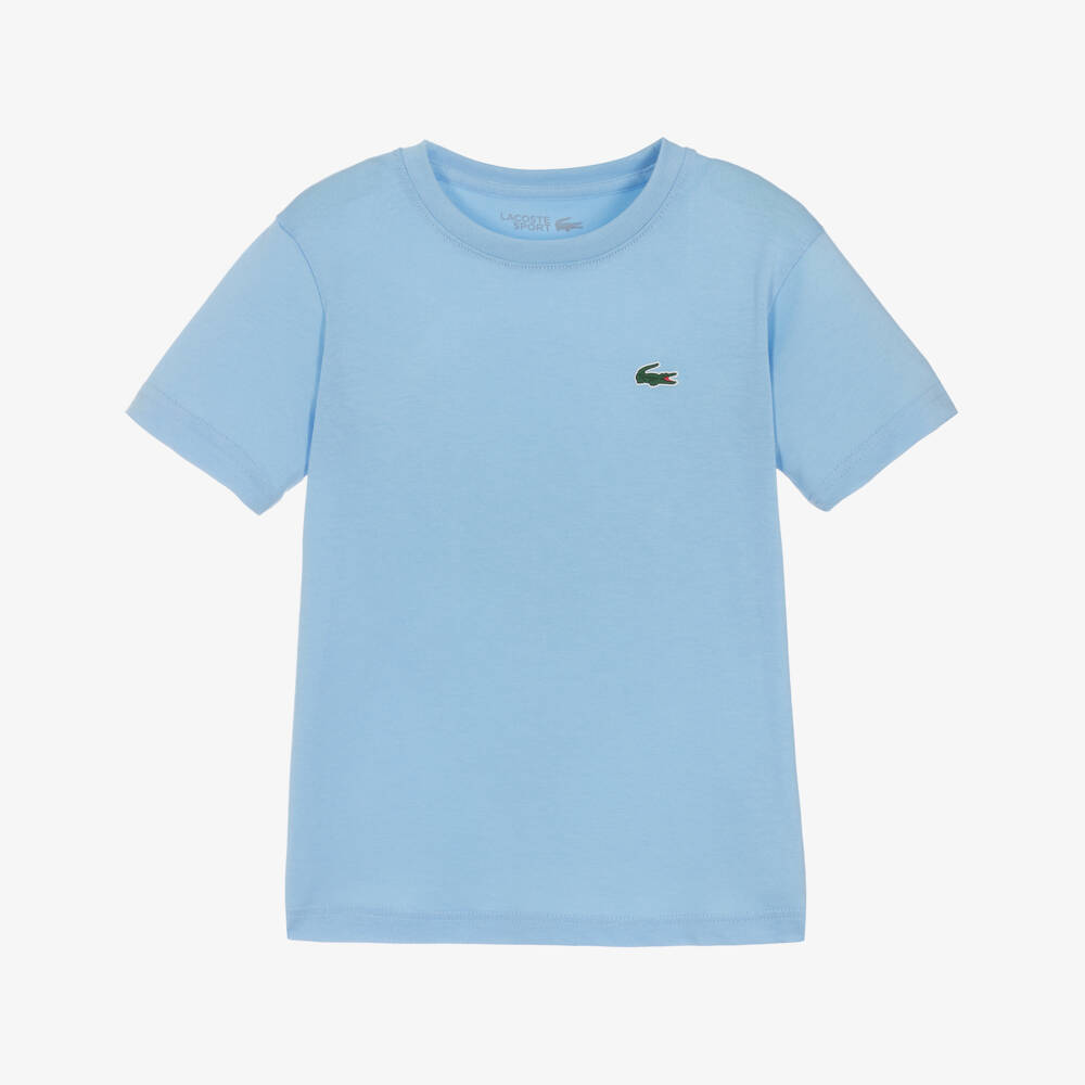 Lacoste-تي شيرت أزرق فاتح قابل للتنفس للأولاد | Childrensalon Outlet
