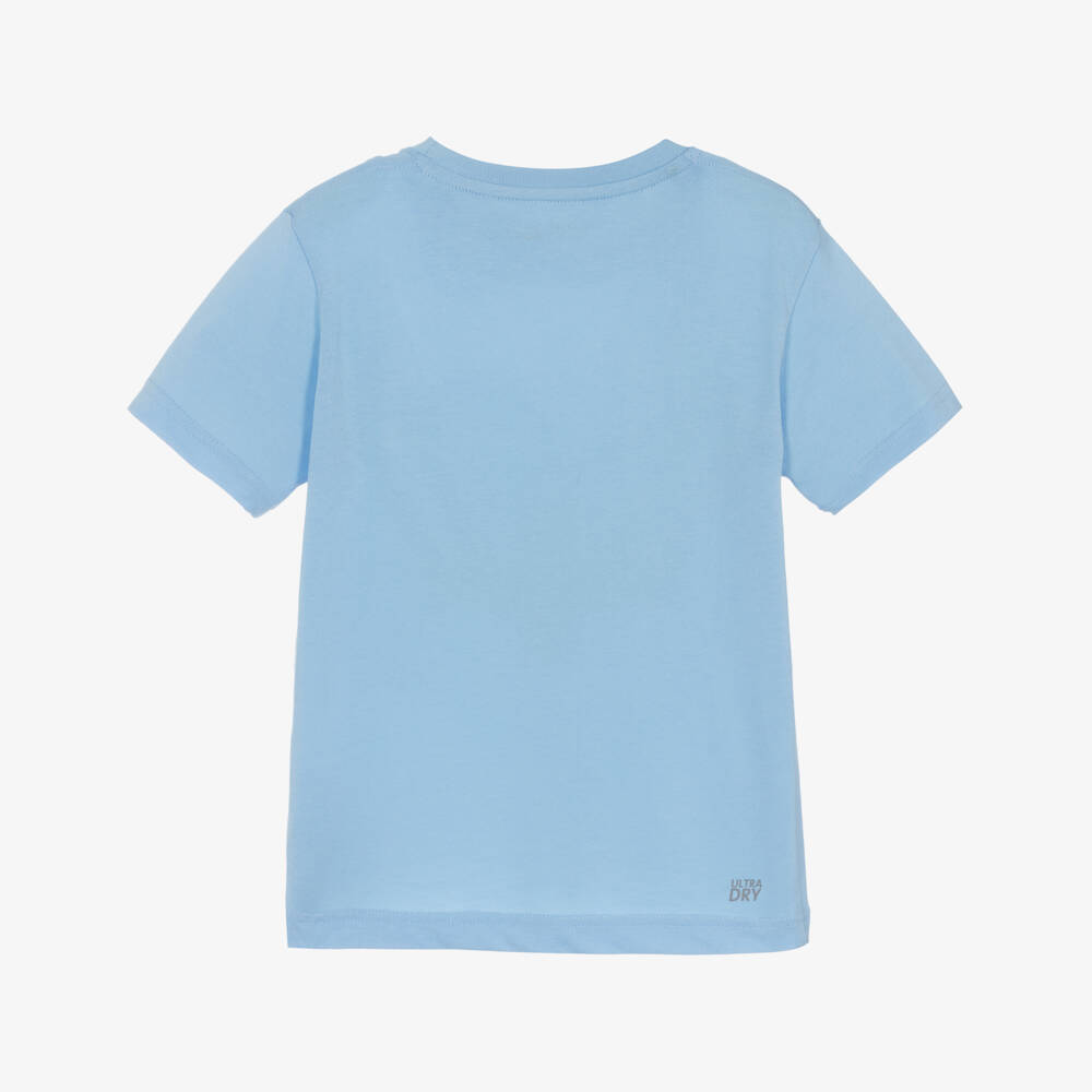 Lacoste-Boys Light Blue Breathable Tee | Childrensalon Outlet