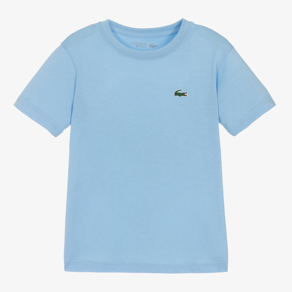 Lacoste-Boys Light Blue Breathable Tee | Childrensalon Outlet