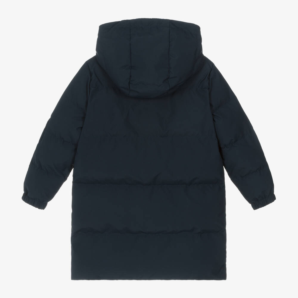 Lacoste-Boys Long Navy Puffer Jacket | Childrensalon Outlet