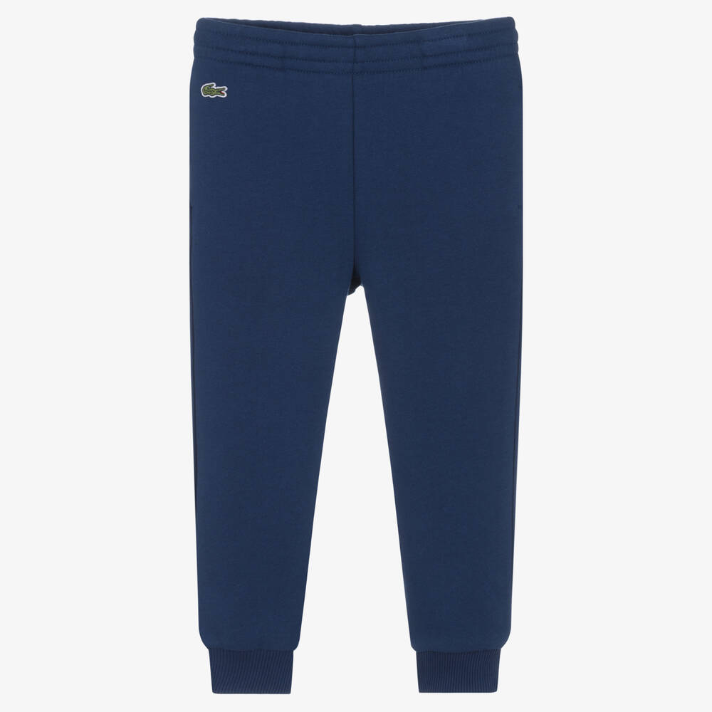 Boys Navy Blue Cotton Joggers