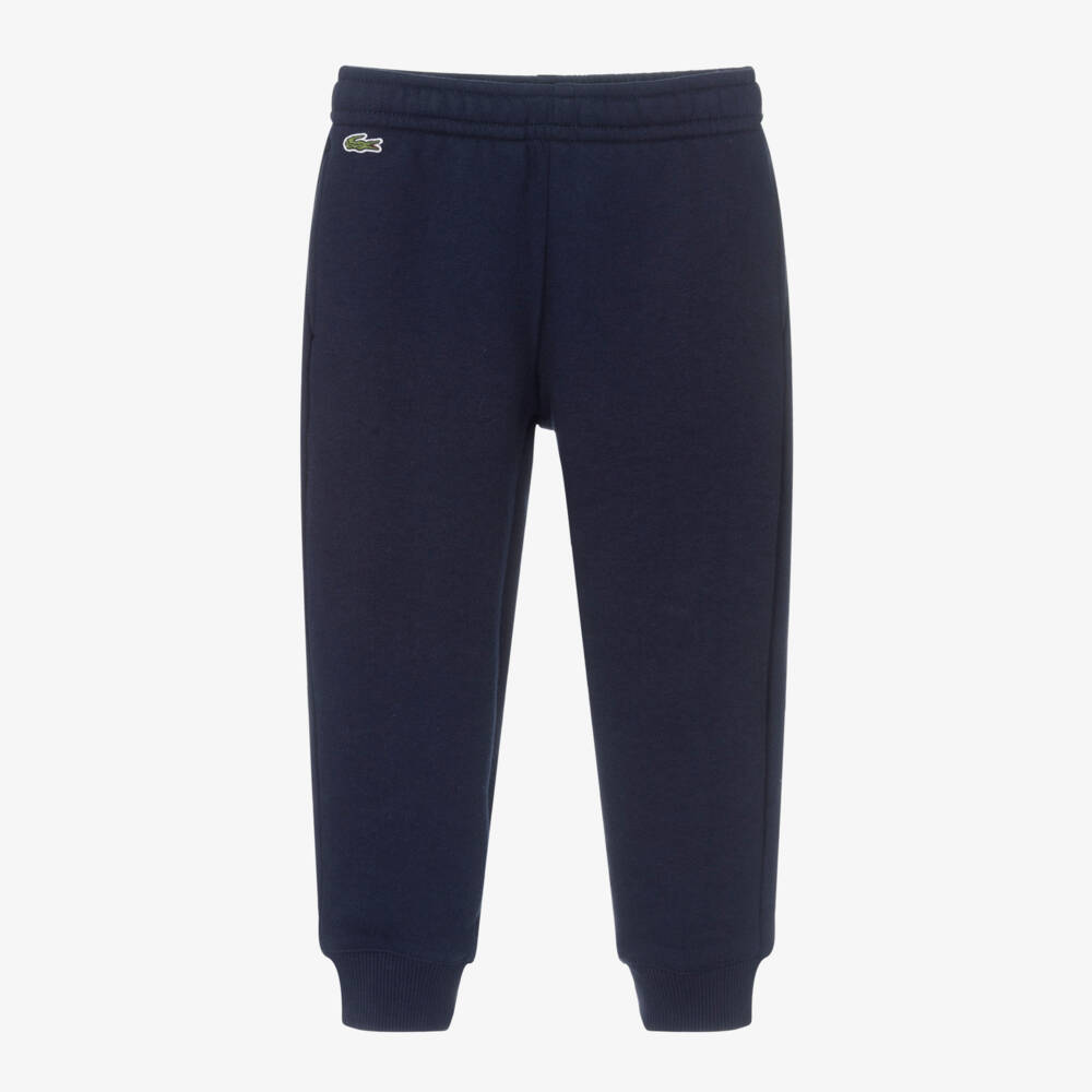 Lacoste-Boys Navy Blue Jersey Joggers | Childrensalon Outlet