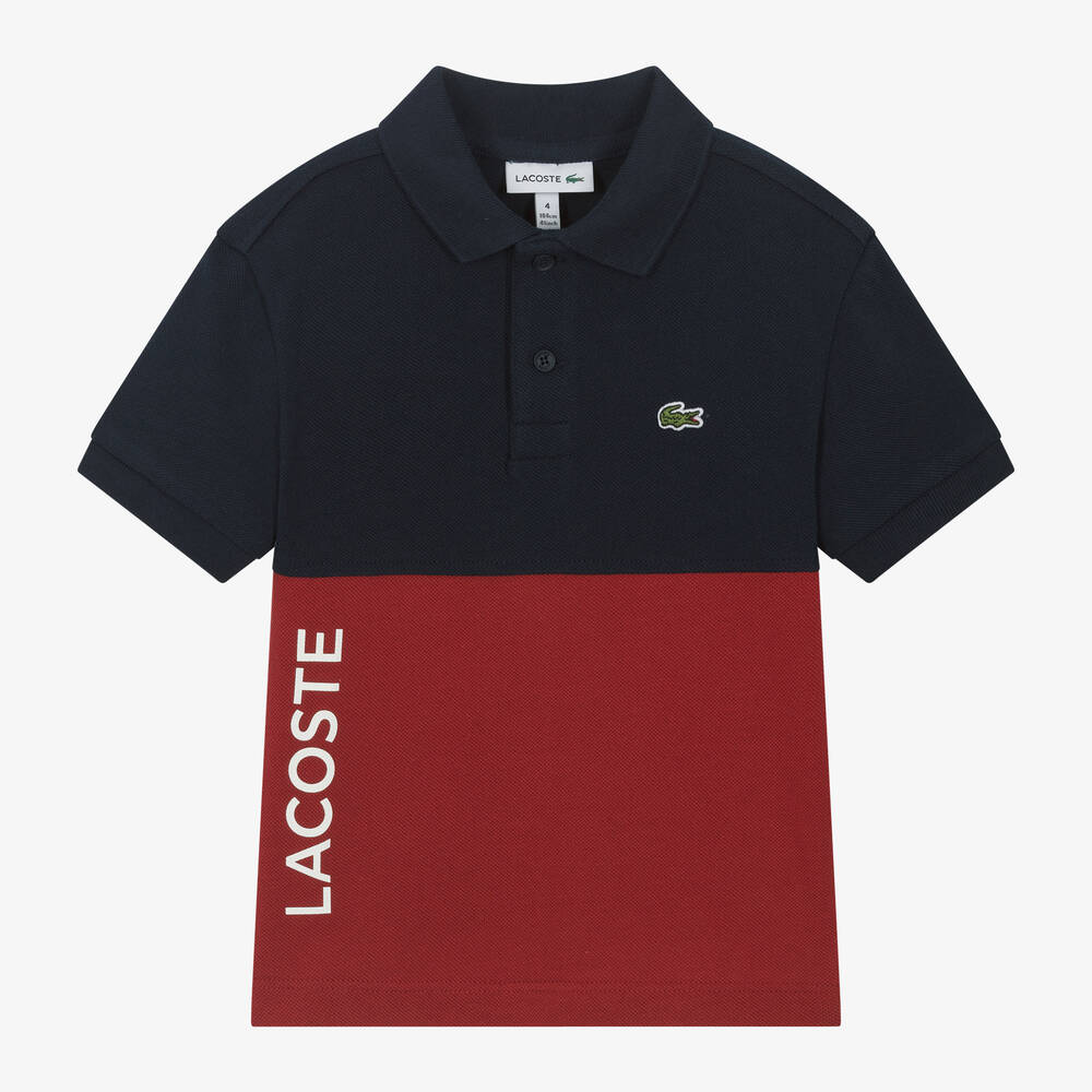 Lacoste navy blue polo best sale
