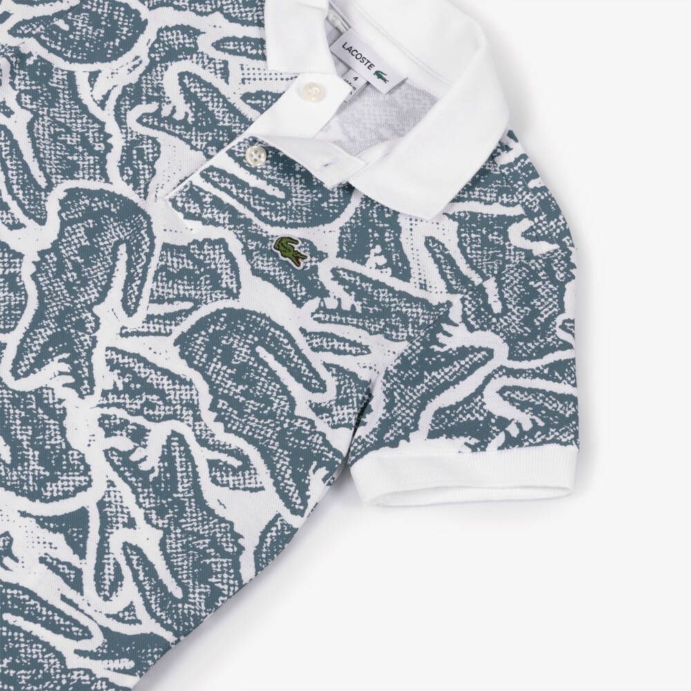 Lacoste-Boys Piqué Polo with Crocodile Charm | Childrensalon Outlet