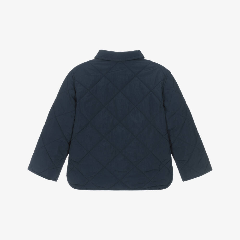 Lacoste-Boys Quilted Navy Outerwear | Childrensalon Outlet