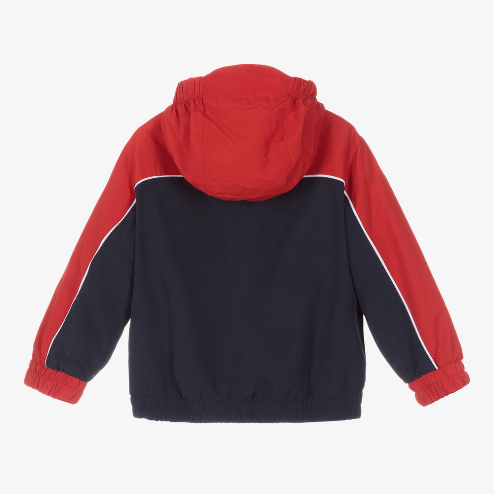 Lacoste-Красно-синяя спортивная куртка для мальчиков | Childrensalon Outlet