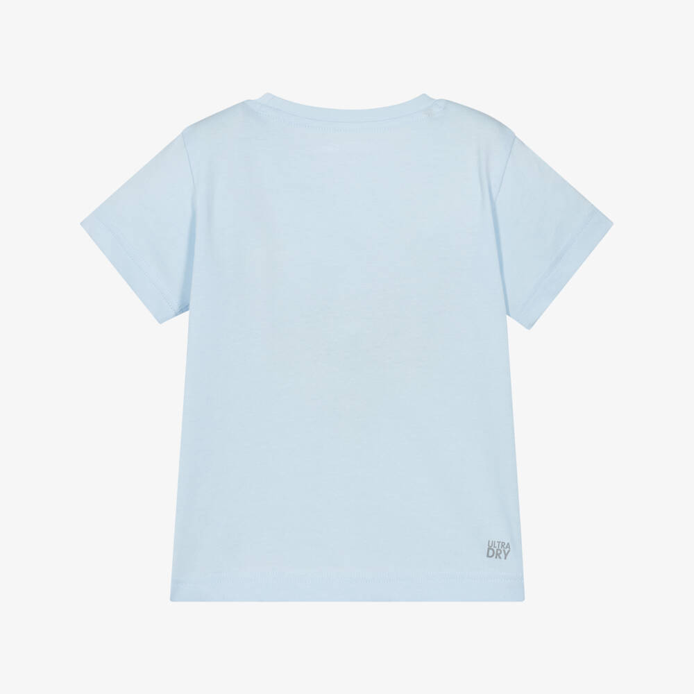 Lacoste-Boys Sky Blue Crocodile Emblem Tee | Childrensalon Outlet