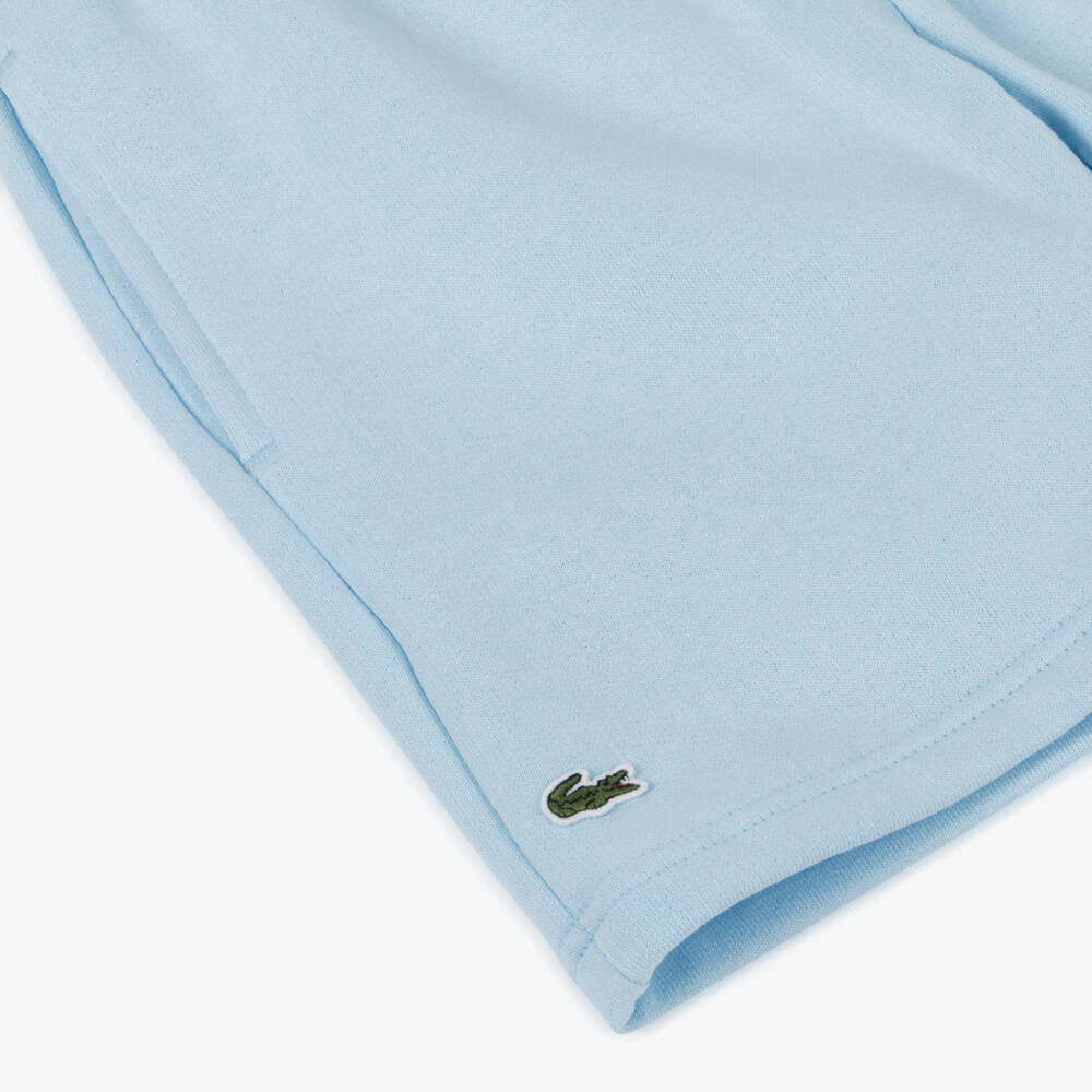 Lacoste-Boys Sky Blue Knit Shorts | Childrensalon Outlet