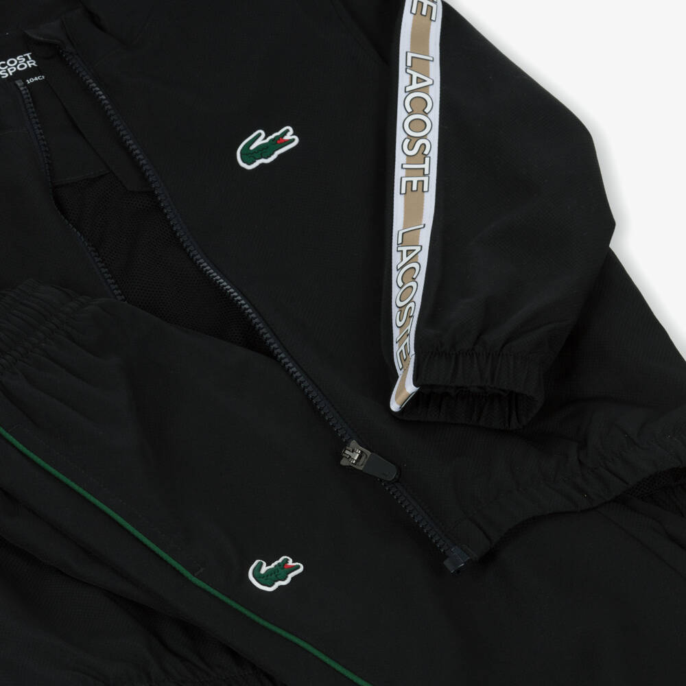 Lacoste-طقم رياضي أنيق باللون الأسود للأولاد | Childrensalon Outlet