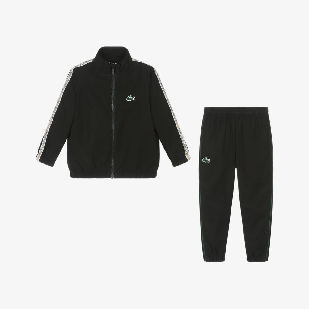 Lacoste-طقم رياضي أنيق باللون الأسود للأولاد | Childrensalon Outlet
