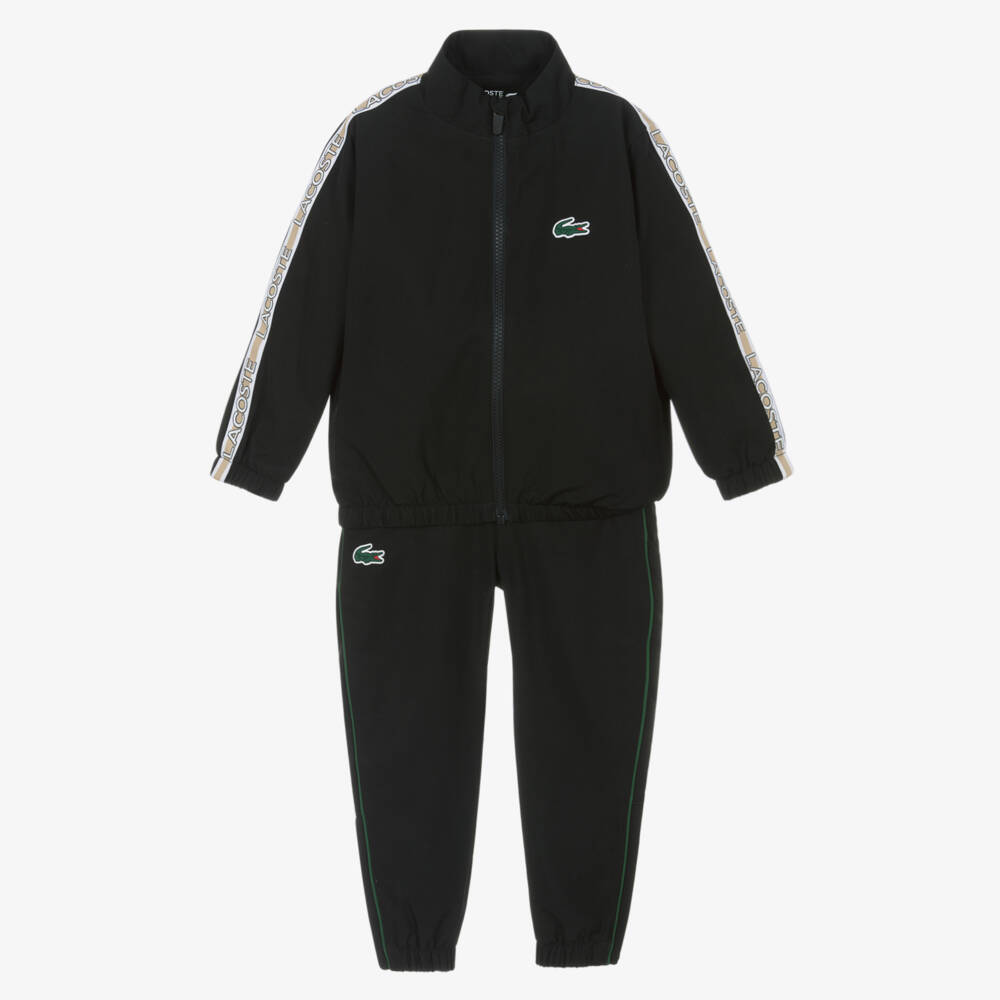 Lacoste-Boys Sleek Black Athletic Set | Childrensalon Outlet