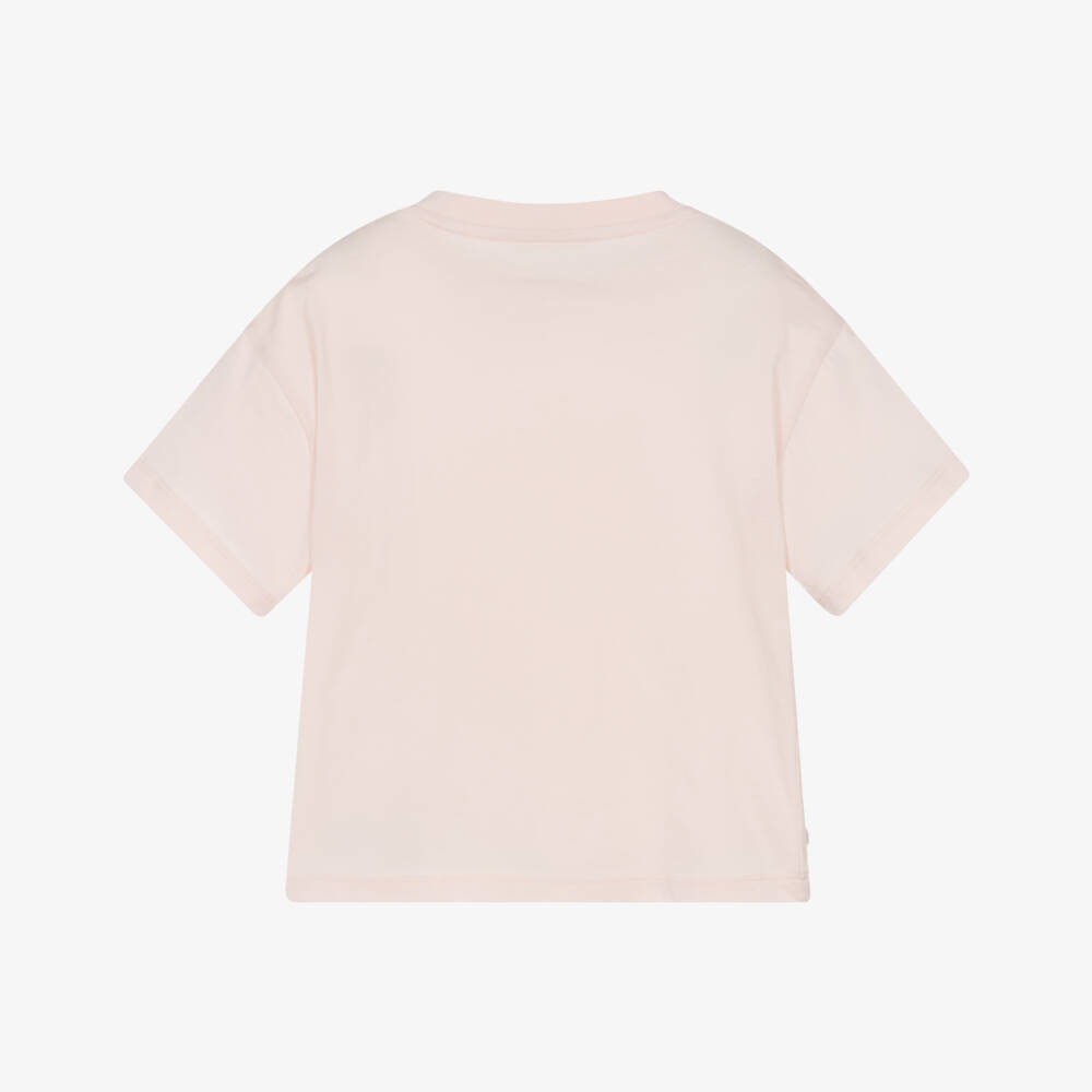 Lacoste-Boys Soft Orange Crocodile Tee | Childrensalon Outlet