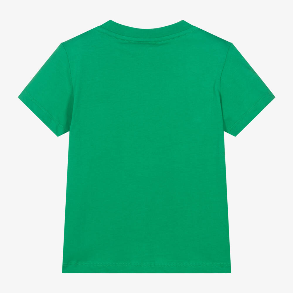 Lacoste-Boys Vibrant Crocodile Cotton Tee | Childrensalon Outlet