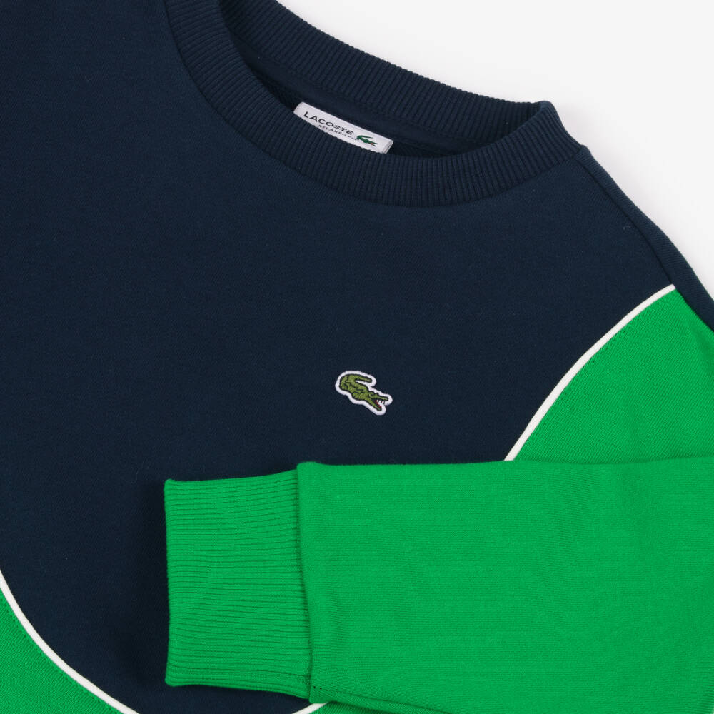Lacoste-Boys Vibrant Navy Tennis Pullover | Childrensalon Outlet