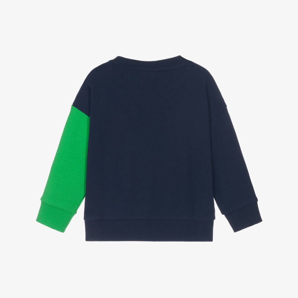 Lacoste-Boys Vibrant Navy Tennis Pullover | Childrensalon Outlet