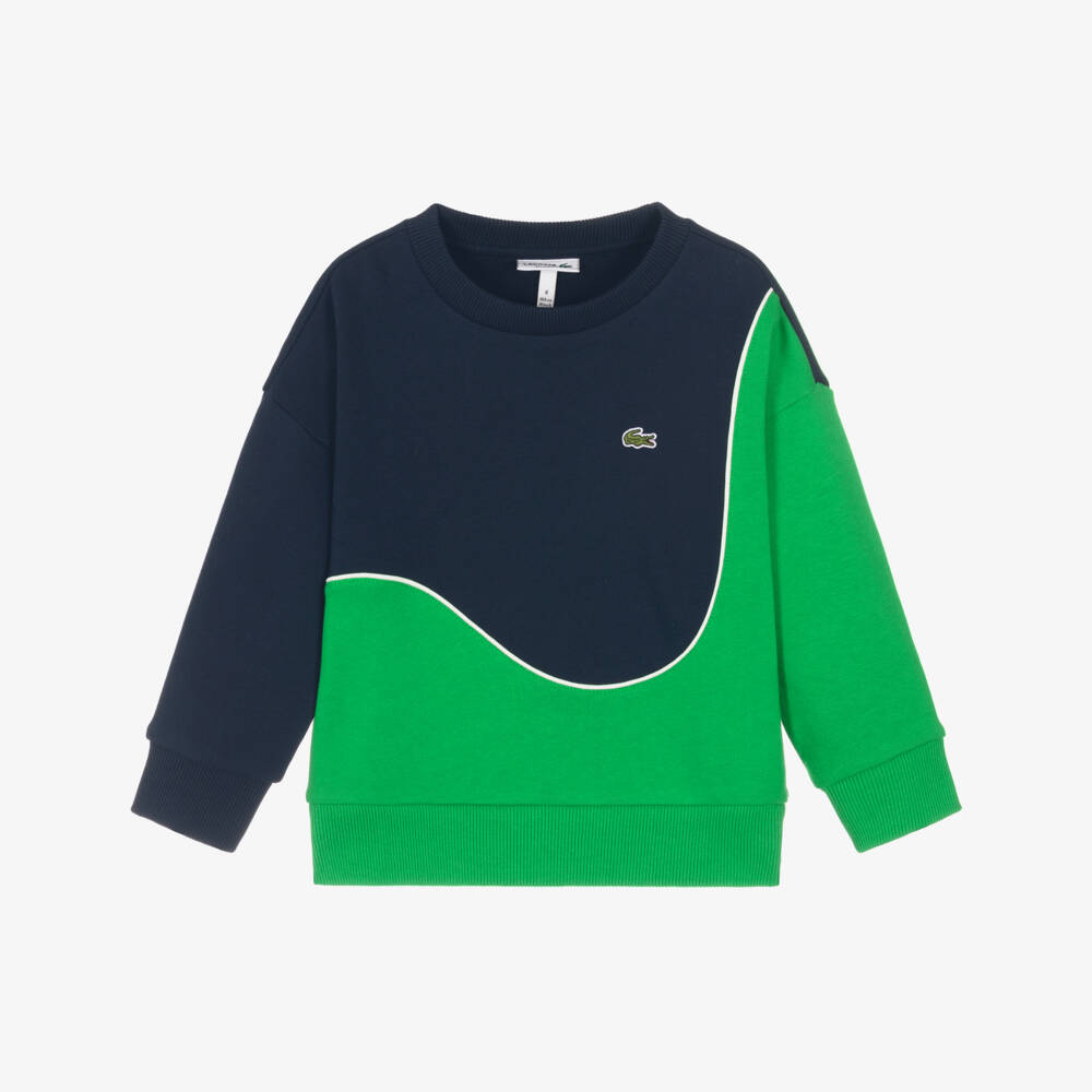 Lacoste-Boys Vibrant Navy Tennis Pullover | Childrensalon Outlet
