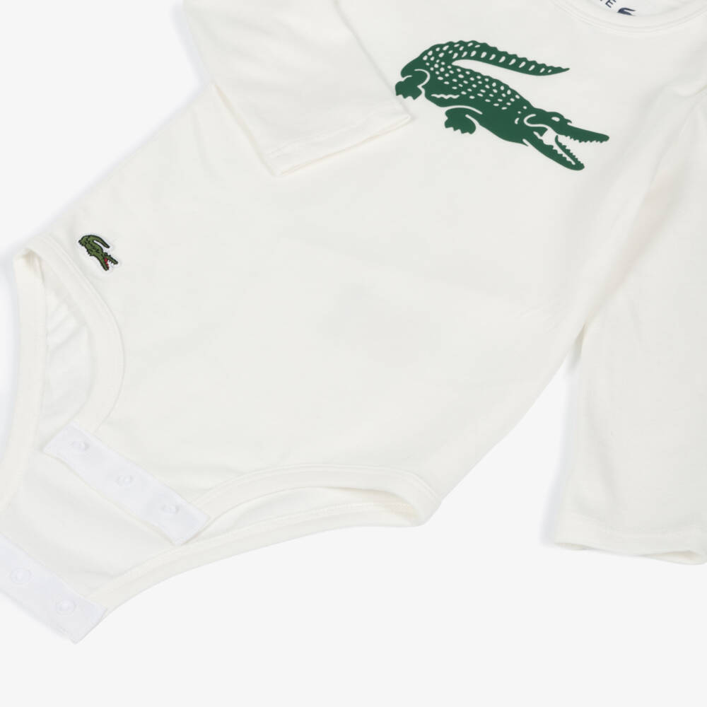 Lacoste-Dark Green Cotton Jersey Baby Tracksuit Set | Childrensalon Outlet