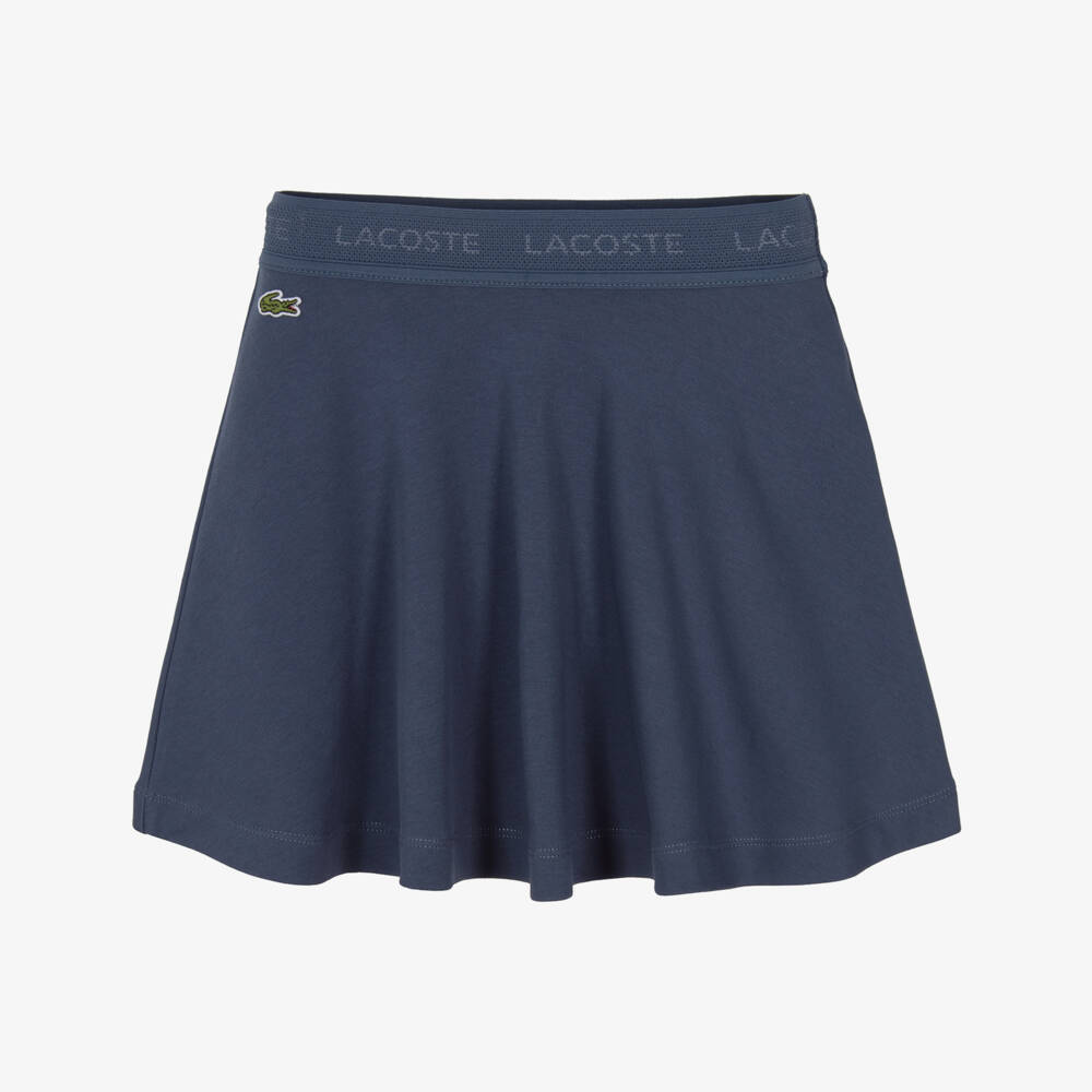 Lacoste-تنورة قطن عضوي أزرق للبنات | Childrensalon Outlet