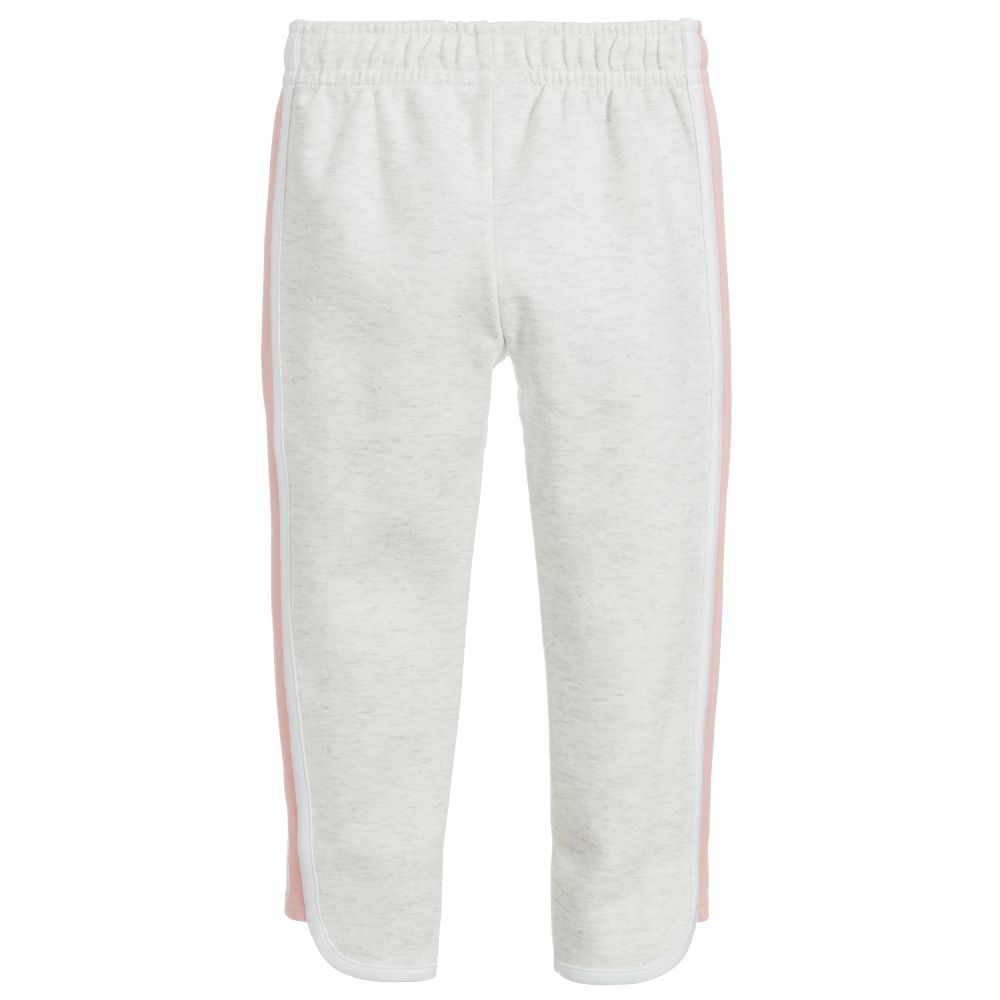 Lacoste-Girls Grey & Pink Joggers | Childrensalon Outlet