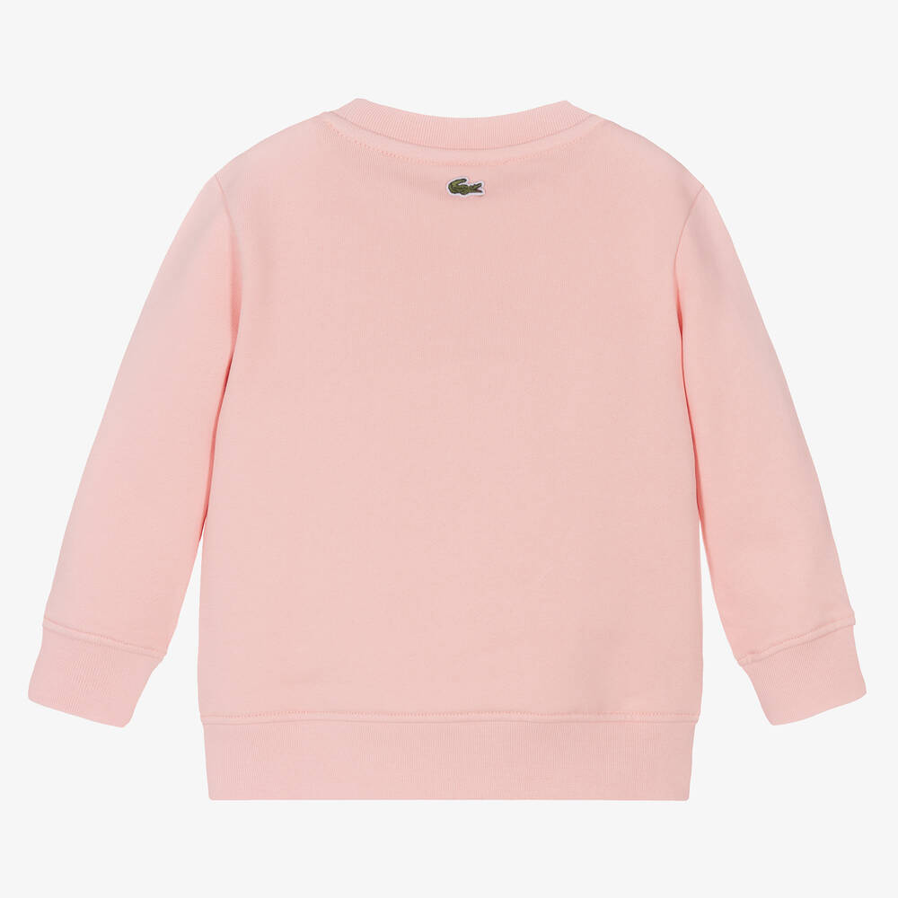 Lacoste pink sweatshirt hot sale