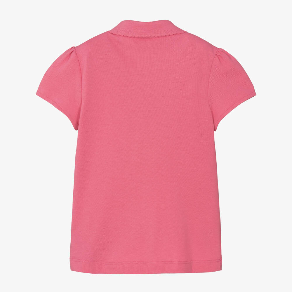 Lacoste-Girls Soft Pink Cotton Blouse | Childrensalon Outlet