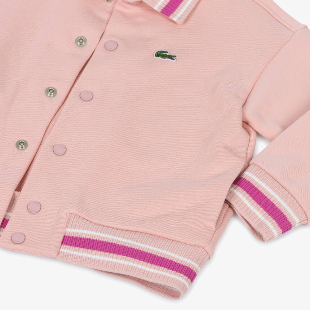 Lacoste-Girls Soft Pink Sporty Jacket | Childrensalon Outlet