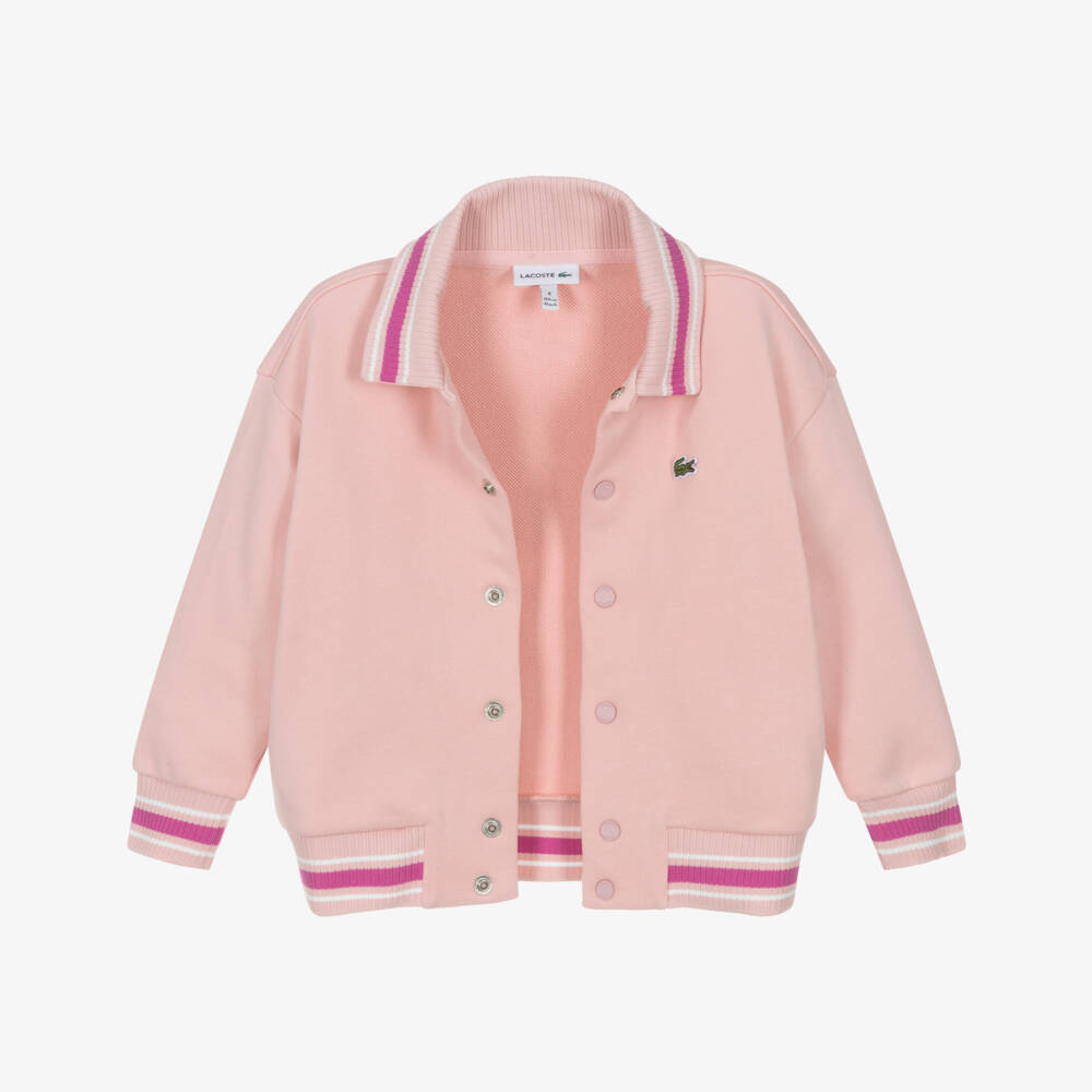 Lacoste-Girls Soft Pink Sporty Jacket | Childrensalon Outlet