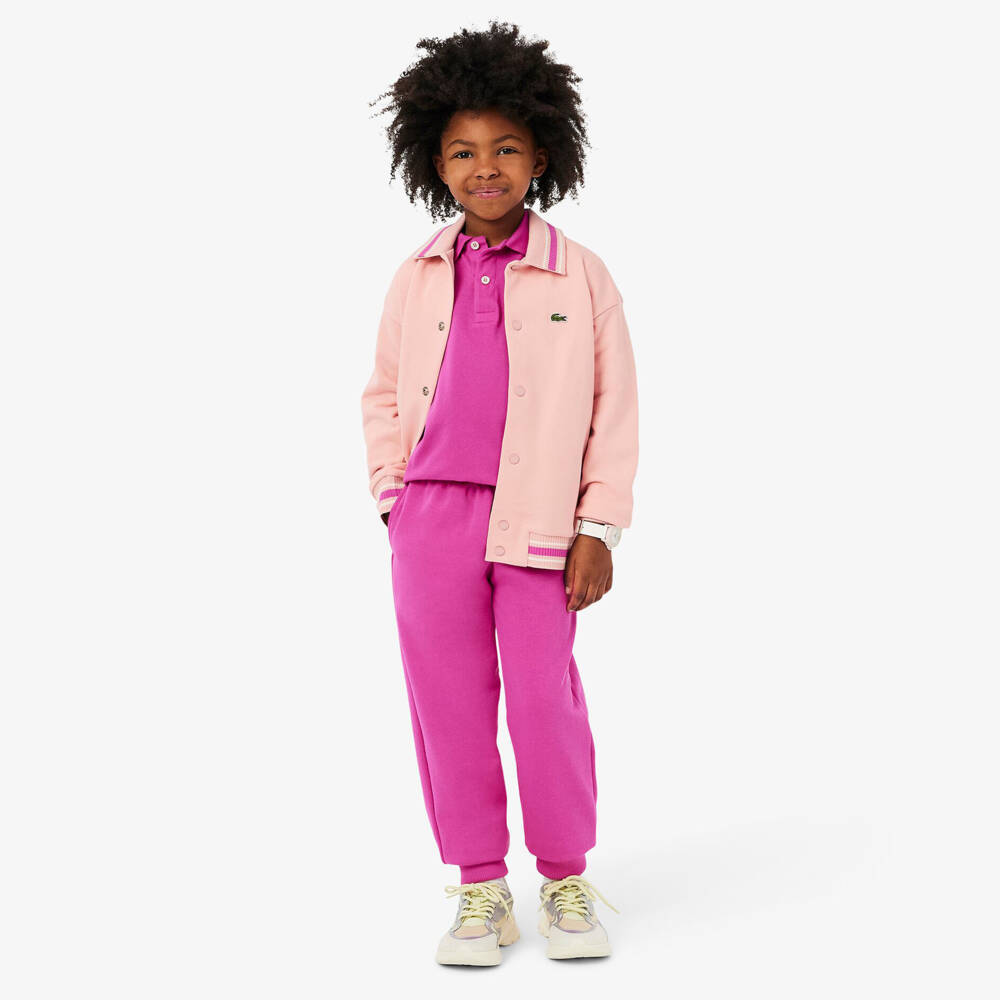 Lacoste-Girls Soft Pink Sporty Jacket | Childrensalon Outlet
