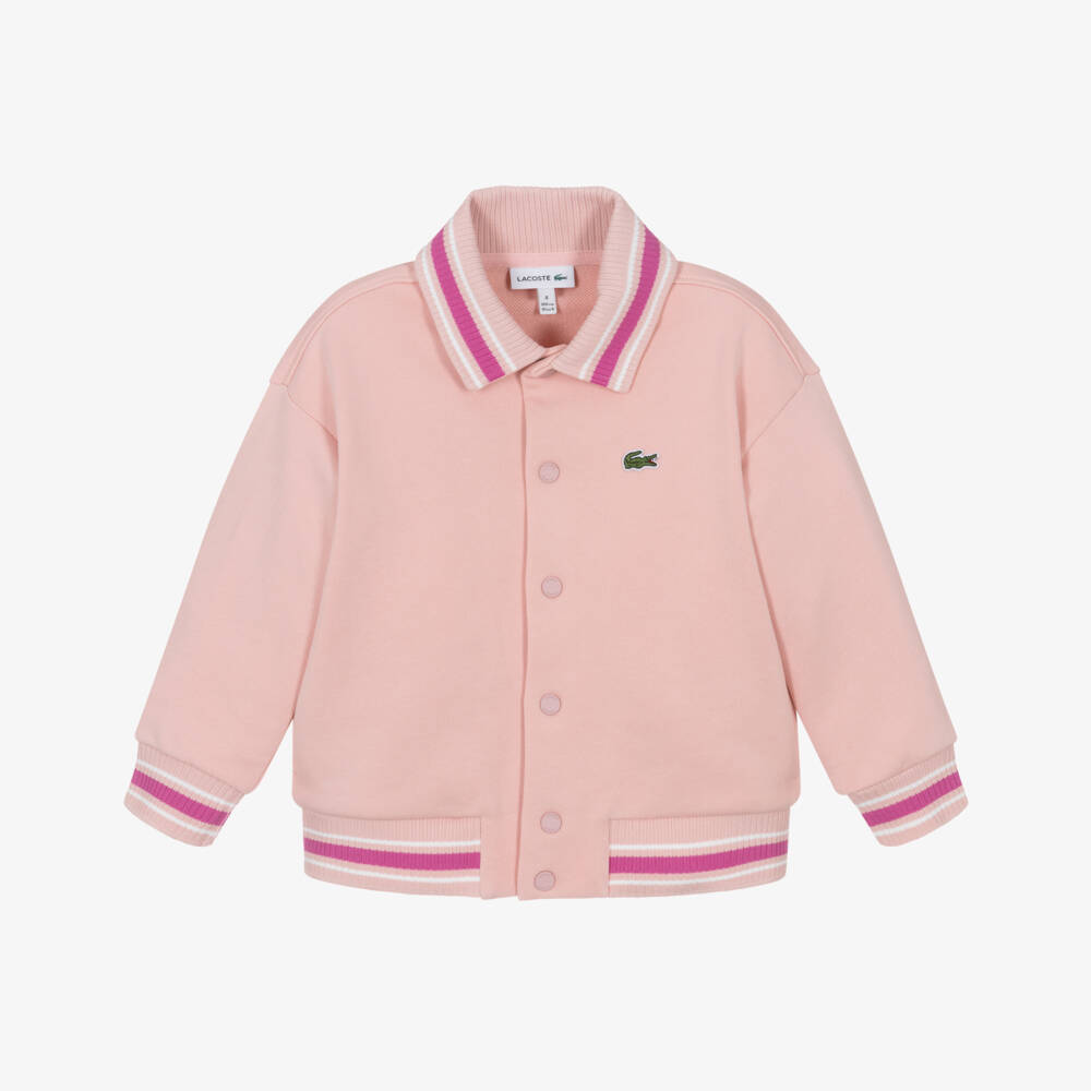 Lacoste-Girls Soft Pink Sporty Jacket | Childrensalon Outlet