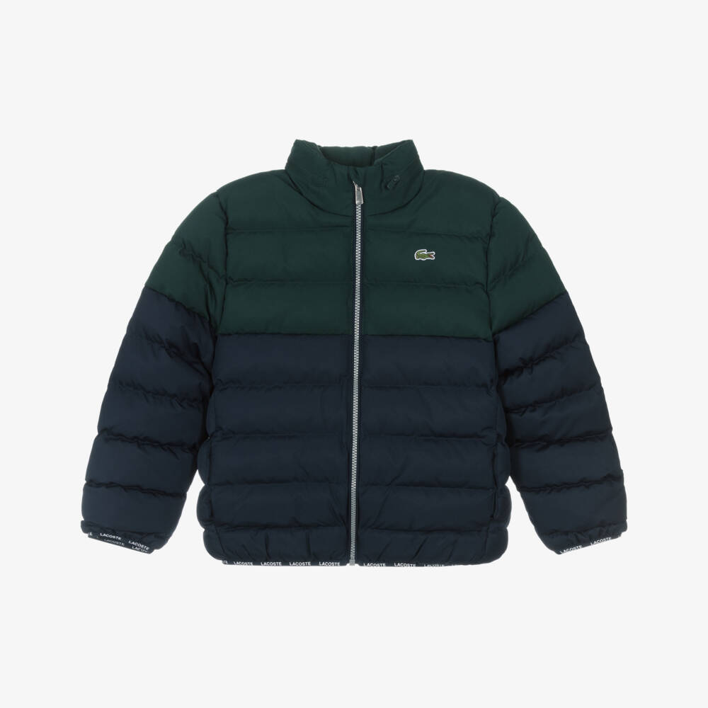 Lacoste-Green Colourblock Jacket | Childrensalon Outlet