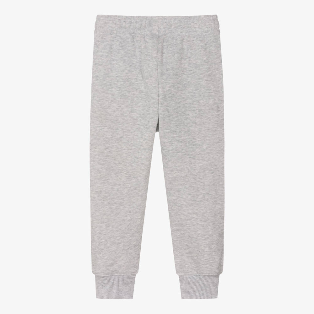 Lacoste-Grey Marl Organic Cotton Joggers | Childrensalon Outlet