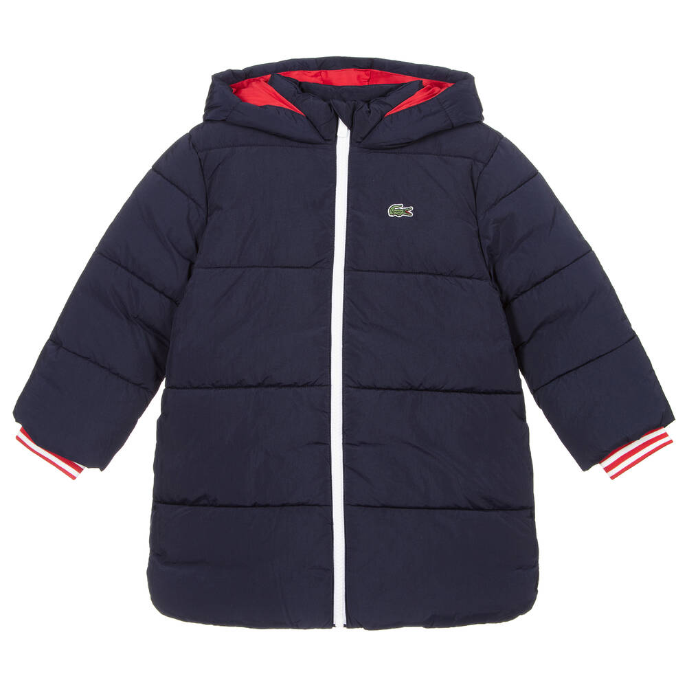 Lacoste - Navy Blue Puffer Coat | Childrensalon