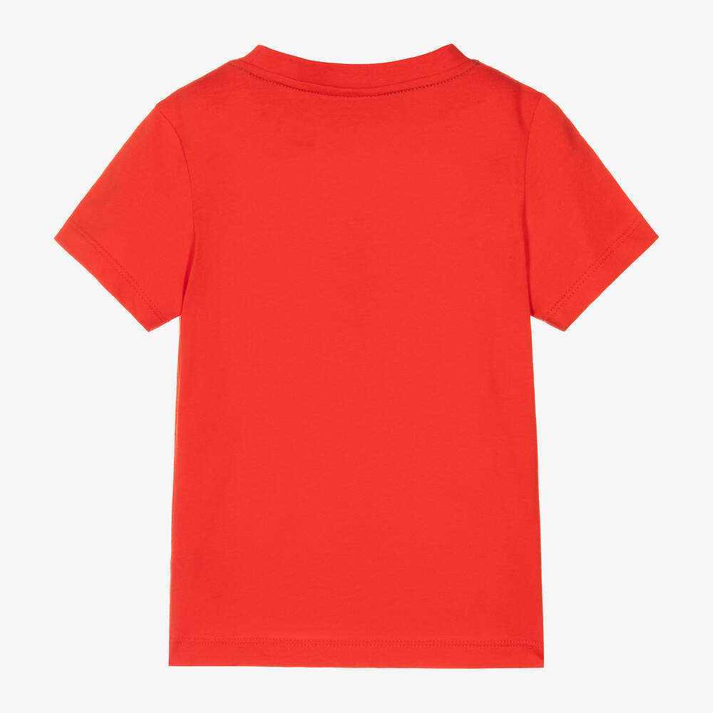 Lacoste - Red Organic Cotton T-Shirt | Childrensalon Outlet