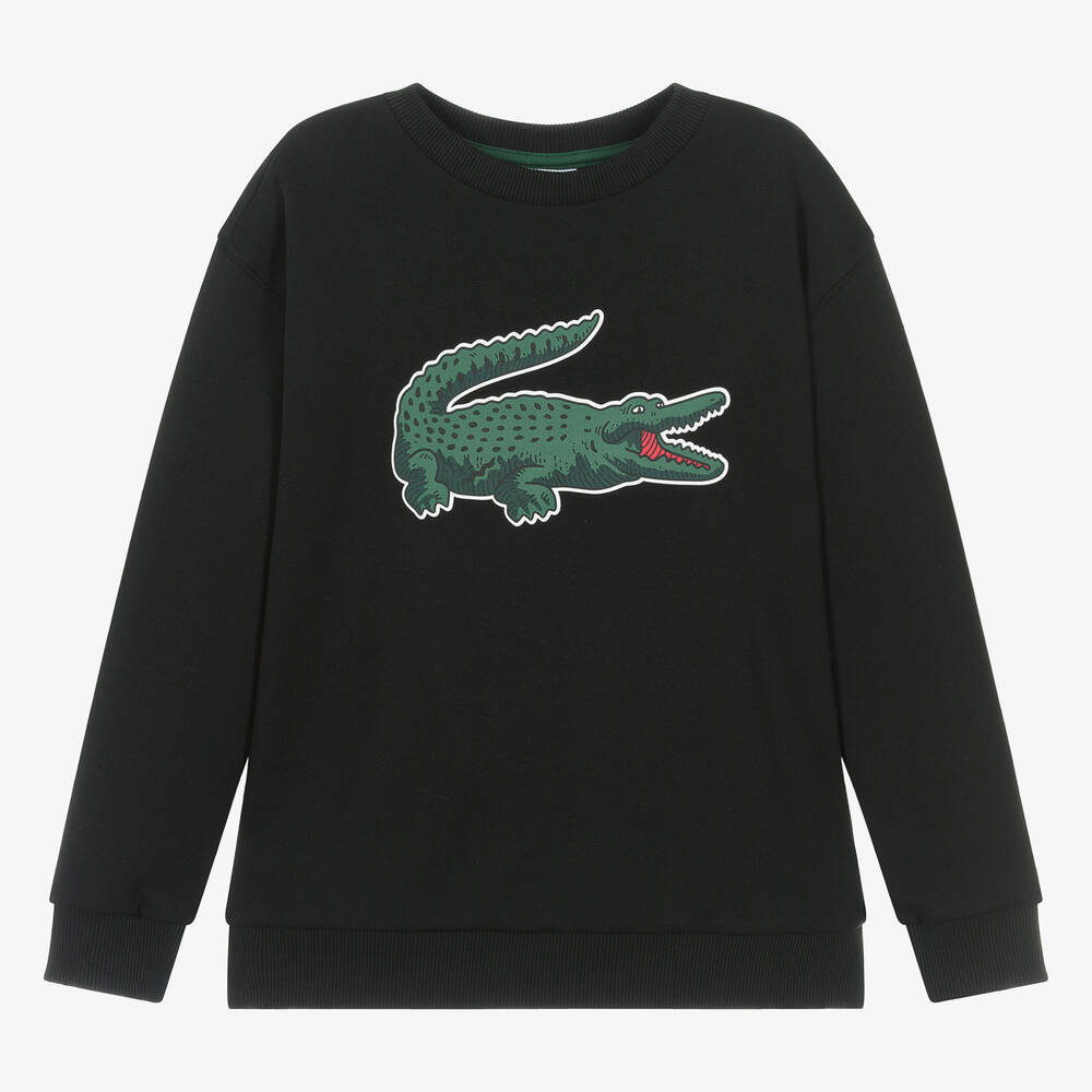 Lacoste logo crew sweatshirt discount