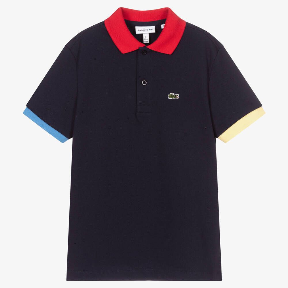 Lacoste - Teen Blue Piqué Polo Shirt | Childrensalon