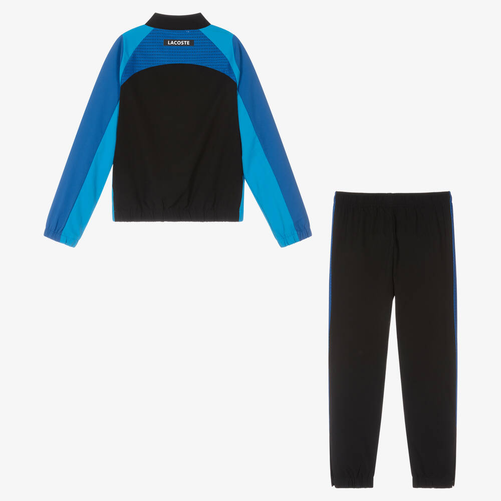 Survetement lacoste noir et discount rouge