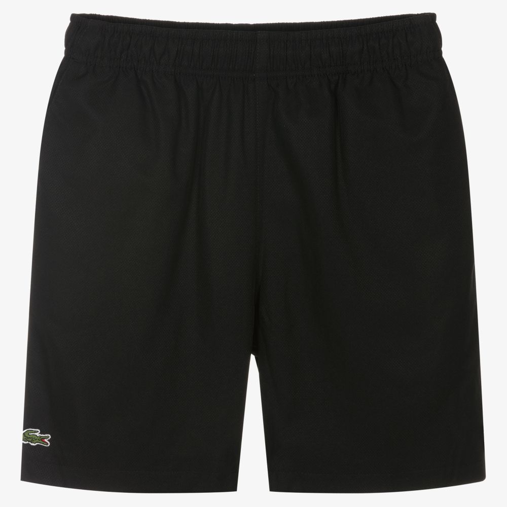 Lacoste - Teen Boys Black Shorts | Childrensalon