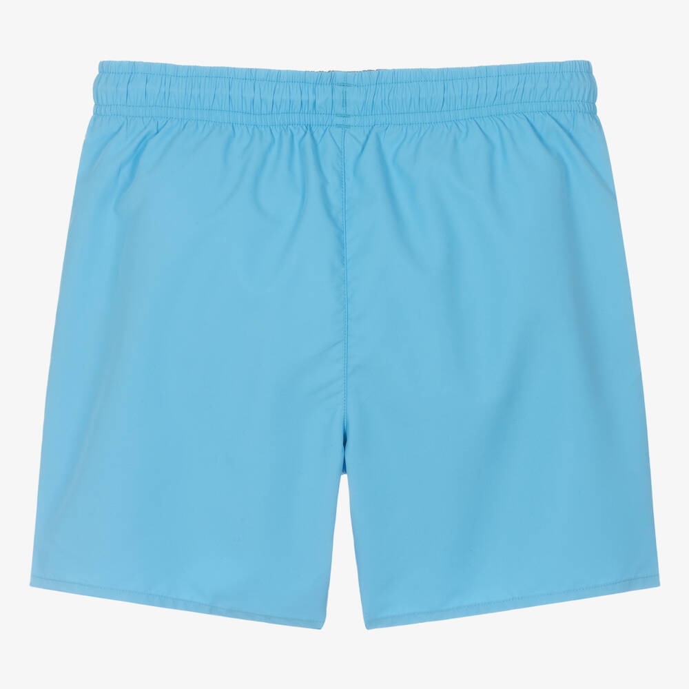 Lacoste-Teen Boys Blue Crocodile Swim Shorts | Childrensalon Outlet