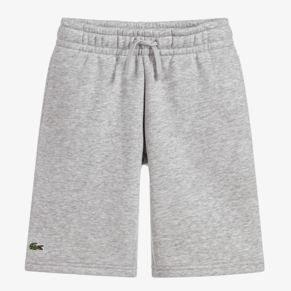 Lacoste Sport - Teen Boys Grey Logo Shorts | Childrensalon