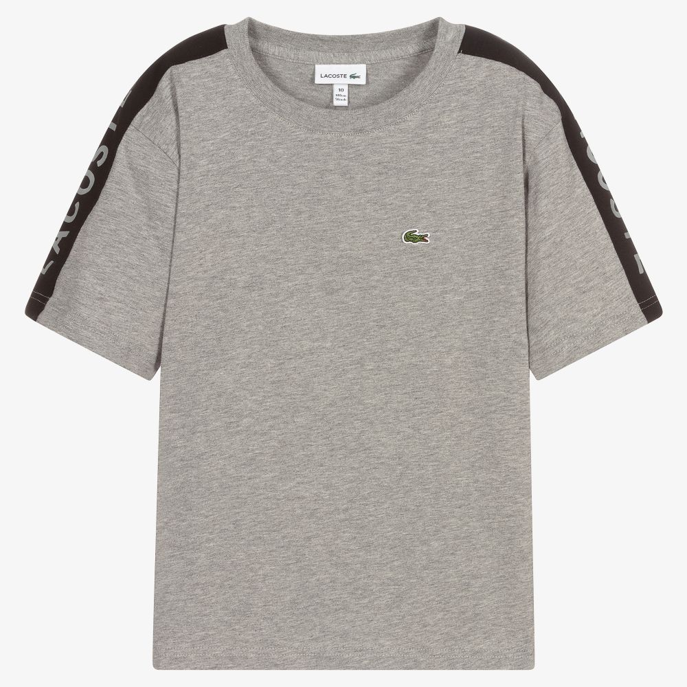 T shirt hot sale gris lacoste