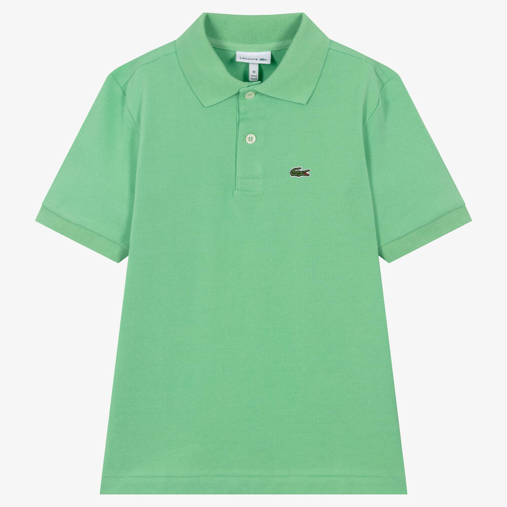 Lacoste - Polo vert clair ado garçon | Childrensalon